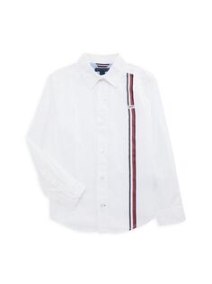 Рубашка с логотипом Little Boy&apos;s &amp; Boys Tommy Hilfiger, цвет Fresh White