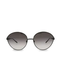 Круглые солнцезащитные очки «кошачий глаз» 63 мм Alaïa, черный