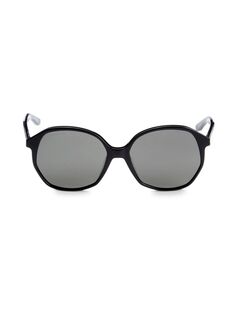 Круглые солнцезащитные очки Core 58MM Balenciaga, черный