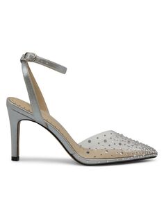 Туфли с ремешком на щиколотке Nerve Adrienne Vittadini, серебро