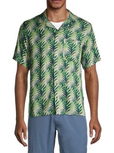 Рубашка-трансформер Palm Frond Camp Onia, цвет Green Multi