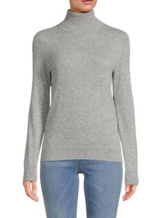 Кашемировый свитер с высоким воротником Amicale, серый