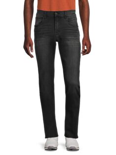 Узкие прямые джинсы Byron с высокой посадкой Hudson, цвет Grey Black