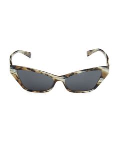 Солнцезащитные очки «кошачий глаз» 57MM Alain Mikli, цвет Grey Black