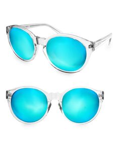 Круглые солнцезащитные очки Daisy 60 мм Aqs, серый