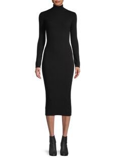 Облегающее платье-свитер с высоким воротником Lea &amp; Viola, черный