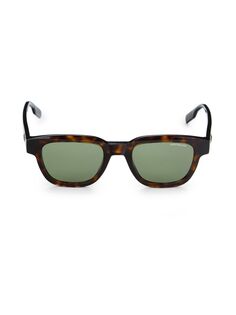 Квадратные солнцезащитные очки 50 мм Montblanc, цвет Havana