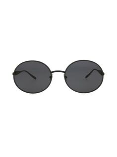 Овальные солнцезащитные очки 57MM Alaïa, черный