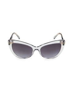 Солнцезащитные очки «кошачий глаз» 54 мм Versace, серый