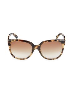 Модифицированные солнцезащитные очки «кошачий глаз» Bayleigh 55 мм Kate Spade New York, цвет Havana Honey