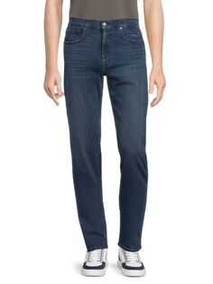Прямые и узкие джинсы Brixton с высокой посадкой Joe&apos;S Jeans, цвет Henris Blue