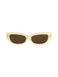 Солнцезащитные очки «кошачий глаз» Lucia 55MM Aqs, цвет Honey