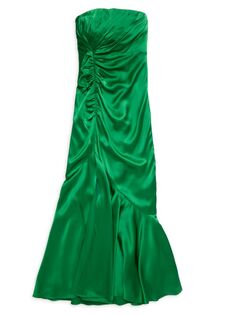 Атласное платье миди Valmore со сборками Cinq À Sept, цвет Hyacinth
