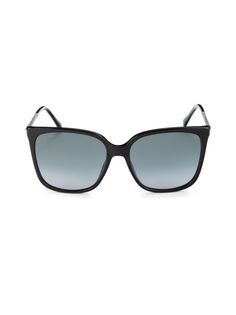 Квадратные солнцезащитные очки 57MM Jimmy Choo, синий