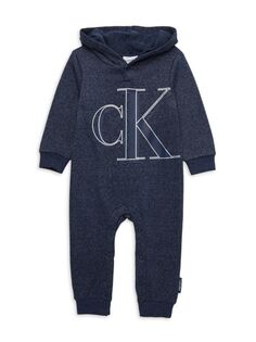 Комбинезон с капюшоном для маленьких мальчиков Calvin Klein, синий