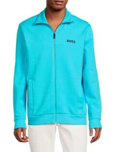 Куртка с логотипом «Сказ» Boss, синий