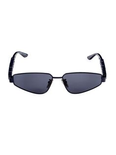 Овальные солнцезащитные очки 61MM Balenciaga, синий