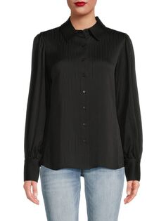 Полосатая рубашка Calvin Klein, черный