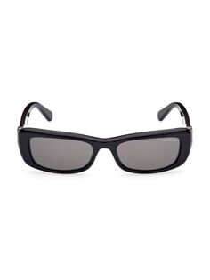 Прямоугольные солнцезащитные очки Minuit 55MM Moncler, черный