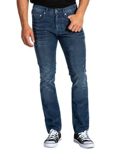 Вельветовые брюки узкого кроя Barfly с бахромой Stitch&apos;S Jeans, цвет Lander Blue