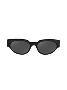 Узкие солнцезащитные очки Clubmaster 47MM Aqs, черный