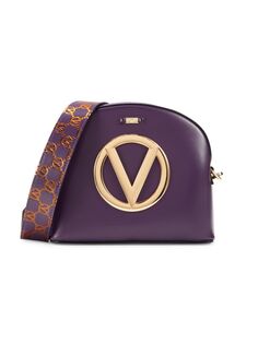 Кожаная сумка через плечо Diana Mario Valentino, цвет Mulberry