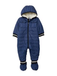 Комплект из двух предметов: комбинезон и пижамы для маленького мальчика Urban Republic, темно-синий