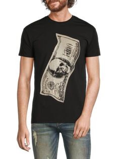 Украшенная футболка с рисунком доллара X Ray, черный