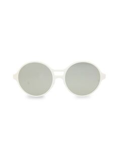 Круглые солнцезащитные очки 58MM Thom Browne, белый