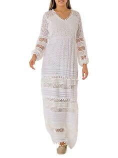 Кружевное платье макси Ranee&apos;S, белый Ranees