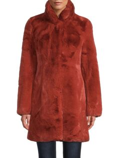 Объемное пальто из искусственного меха Belle Fare, цвет Sienna
