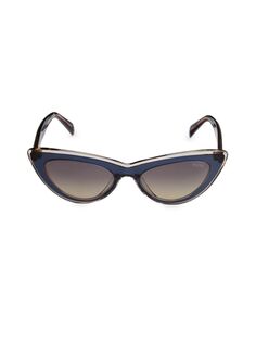 Солнцезащитные очки «кошачий глаз» 53MM Emilio Pucci, цвет Smoke Grey