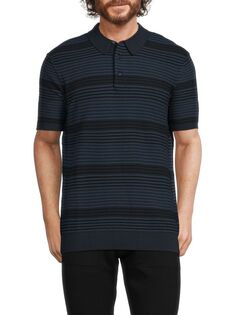 Полосатая трикотажная рубашка-поло Scotch &amp; Soda, цвет Blue Stripe