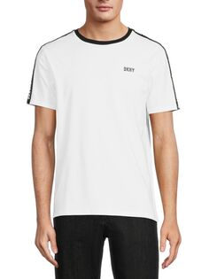 Футболка Benito с логотипом Tape Dkny, белый