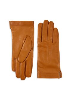 Кожаные перчатки Bruno Magli, цвет Camel