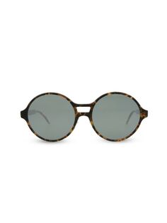 Круглые солнцезащитные очки в стиле ретро 63MM Thom Browne, цвет Tortoise