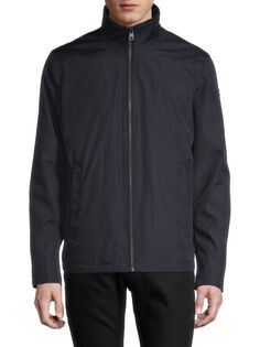 Полиэстеровая куртка с воротником-стойкой Calvin Klein, цвет True Navy