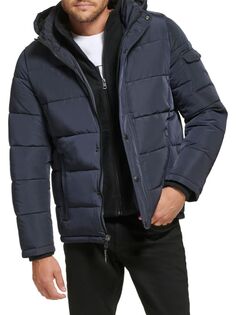 Куртка-пуховик с капюшоном Polar Calvin Klein, цвет True Navy