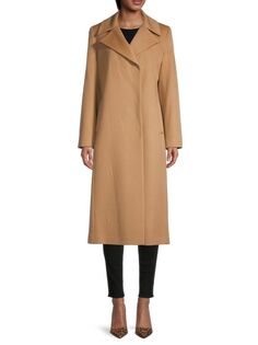 Пальто из шерсти и кашемира Sofia Cashmere, цвет Camel