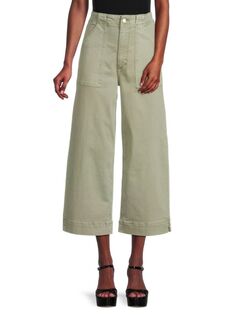 Укороченные широкие джинсы Cleo с высокой посадкой Joe&apos;S Jeans, цвет Uniform