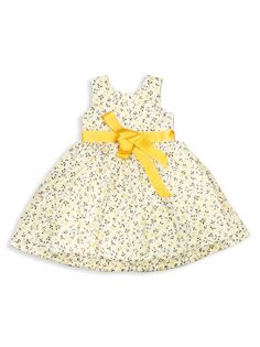 Платье А-силуэта Daisy для маленьких девочек и девочек Joe-Ella, желтый