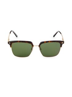 Прямоугольные солнцезащитные очки 55MM Bally, зеленый