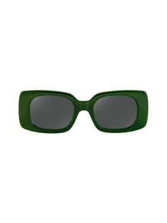 Прямоугольные солнцезащитные очки 47MM Aqs, зеленый