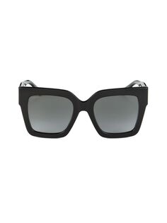 Квадратные солнцезащитные очки Edna 52MM Jimmy Choo, черный