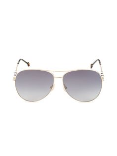 Солнцезащитные очки-авиаторы 64MM Carolina Herrera, синий