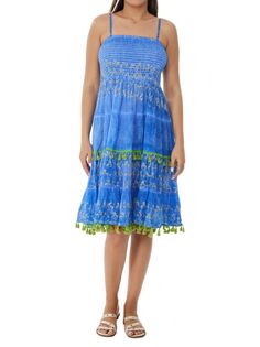 Солнцезащитное платье с присборенными кисточками Ranee&apos;S, синий Ranees