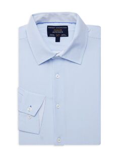 Классическая рубашка узкого кроя в микро клетку Report Collection, цвет Light Blue