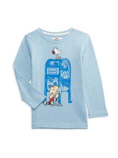 Футболка с логотипом Little Boy&apos;s Peanuts Appaman, цвет Light Blue