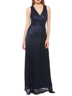 Платье из металлического сплава Marina, темно-синий