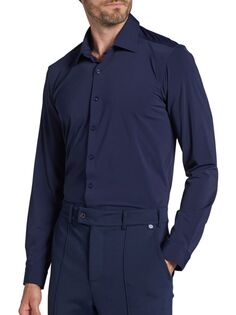 Рубашка современного кроя Luciano Pino By Pinoporte, темно-синий